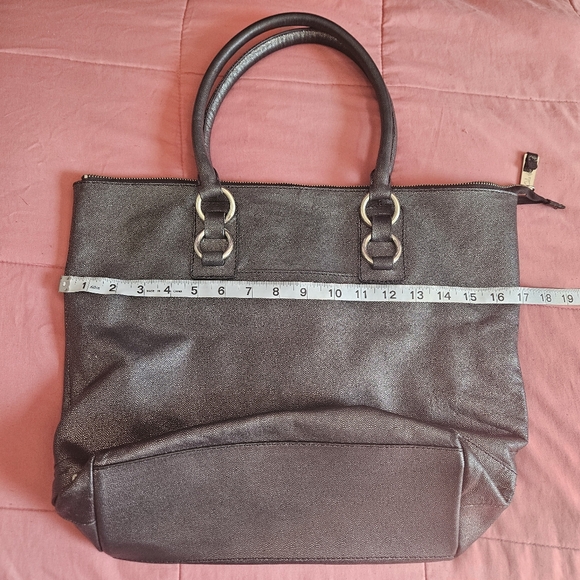 Cole Haan Black/ Silver Tote Bag - Picture 5 of 9